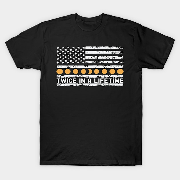 Solar Eclipse Shirt Twice in Lifetime 2024 Solar Eclipse T-Shirt by starryskin